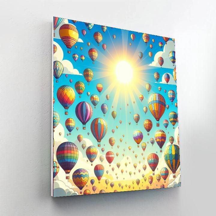 Cheery Balloon Adventure Painting By Numbers Kit