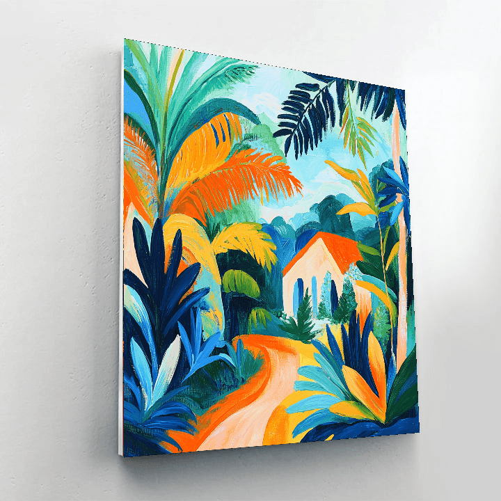 Henri Matisse Inspired Modernist Tropical Delight  Paint By Numbers Art