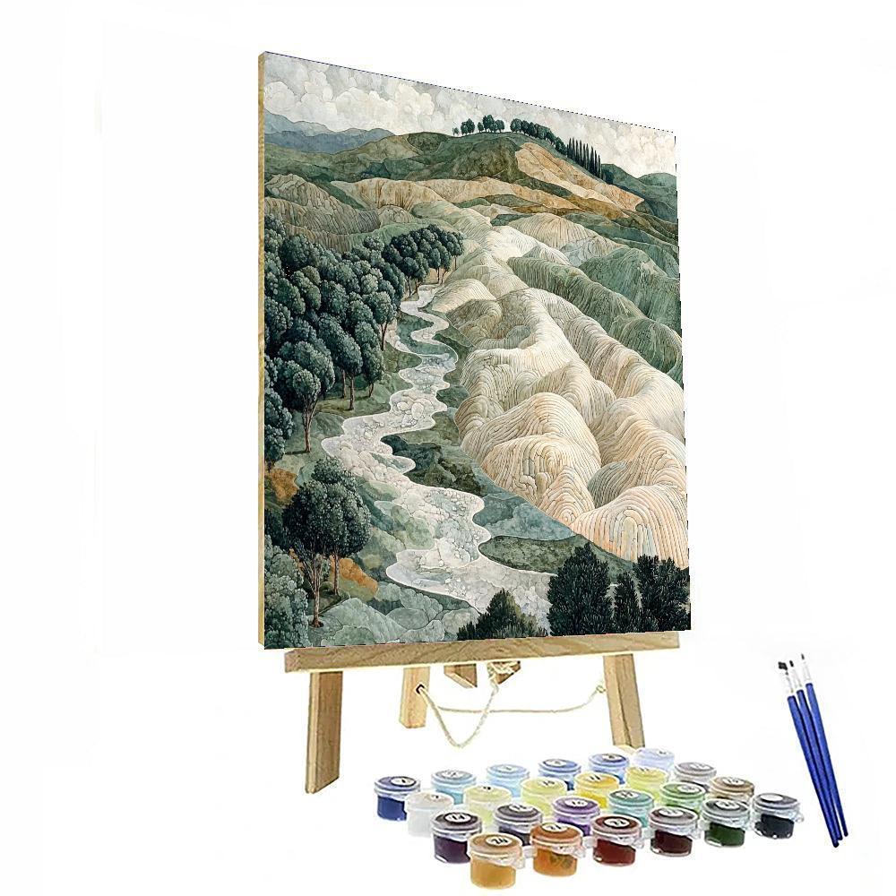 Leonardo Da Vinci Inspired Echoes Of Earth  Paint By Number