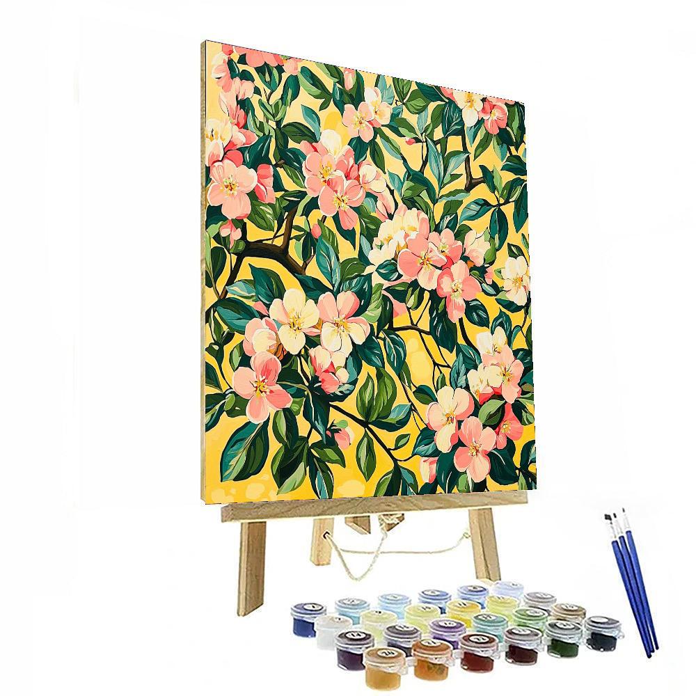 Nandalal Bose Inspired Blossoming Song Of Spring  Painting Number Kit