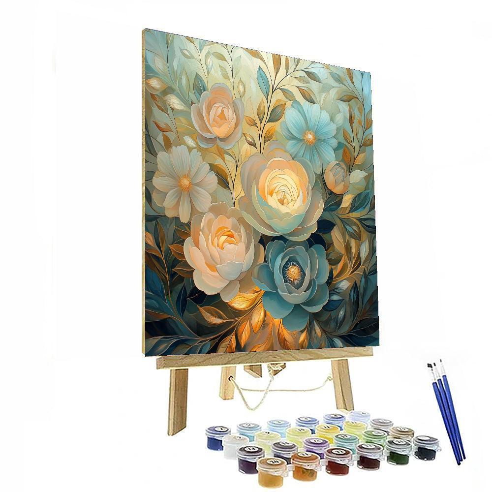 Alphonse Mucha Inspired Floral Symphony Of Light  Paint By Numbers Kits