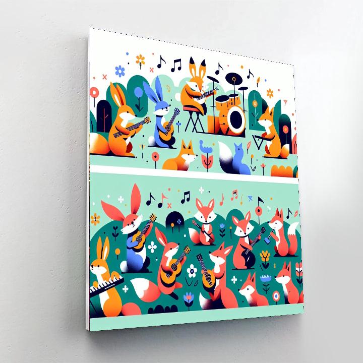 Musical Meadow Numbered Painting Kits