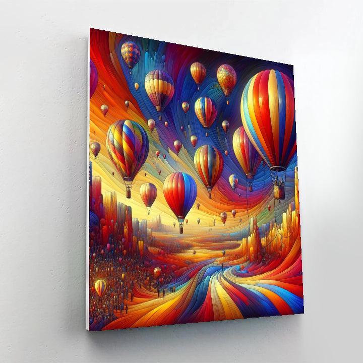 Joyous Balloon Festival Painting Number Kit