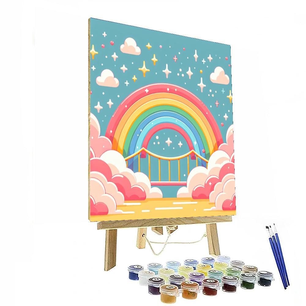 Enchanted Rainbow Bridge DIY Paint By Numbers