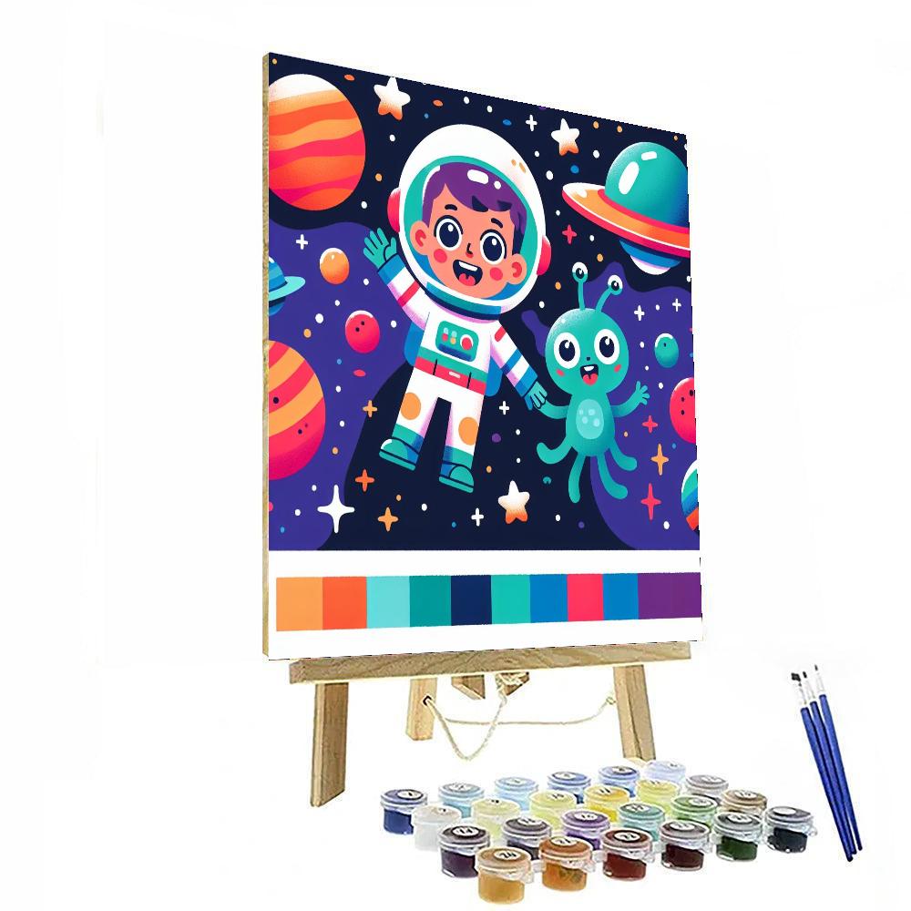 Space Ranger Galaxy Painting Number Kit