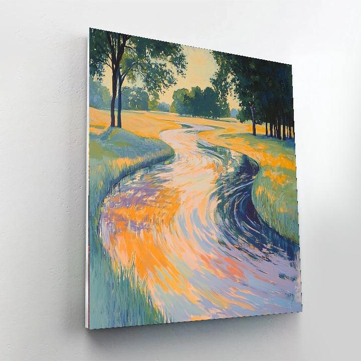 Edgar Degas Inspired Fluid Movements Of Nature  Paint By Numbers