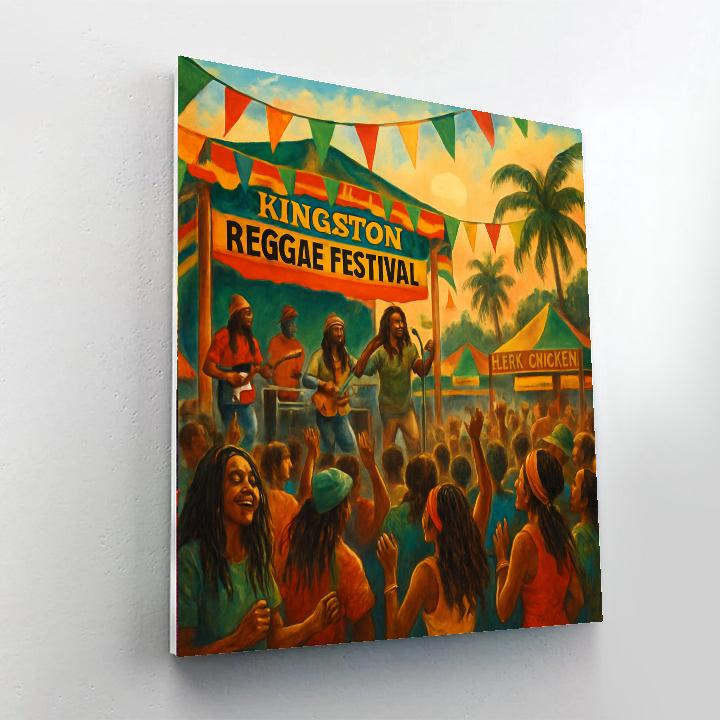 Kingston's Reggae Festival Numbered Painting Kits