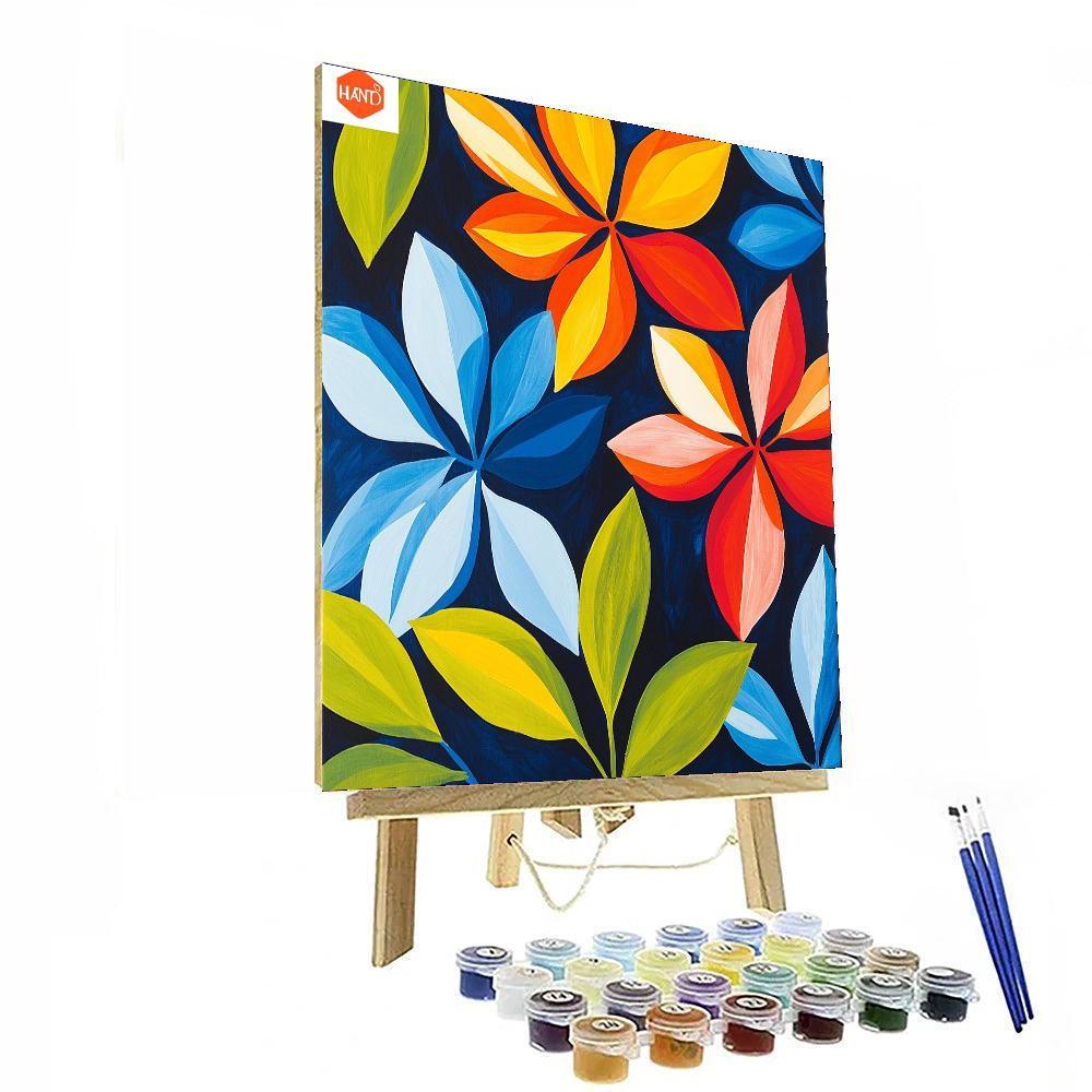 Henri Matisse Inspired Modernist Floral Reverie  Paint By Color