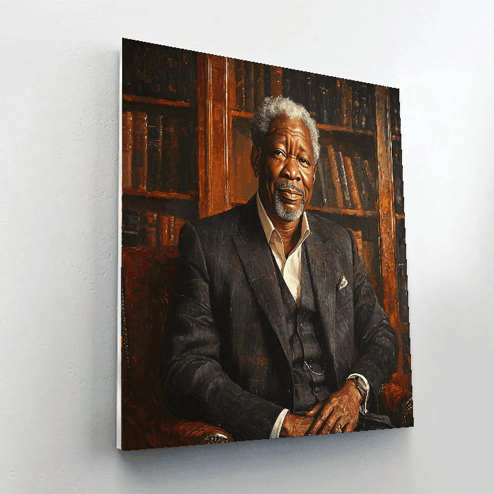 Morgan Freeman: The Resonant Wisdom Of A Legend Painting Number Kit