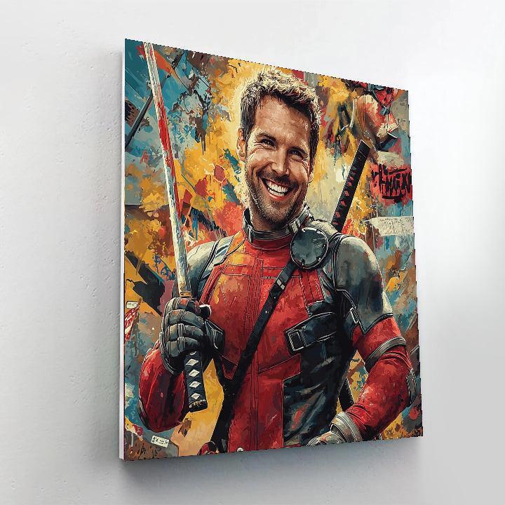 Ryan Reynolds: The Charisma Of Deadpool Unleashed Numbered Painting Kits