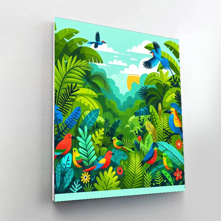Rainbow Rainforest Paint By Color