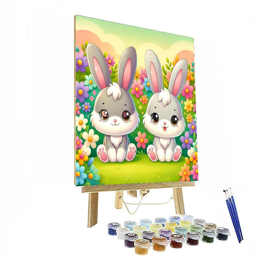 Cuddly Bunnies Paint By Numbers