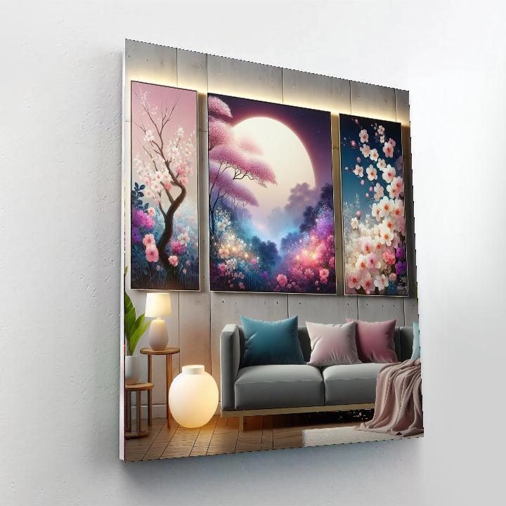Twilight Blossom Wall Art Paint By Number