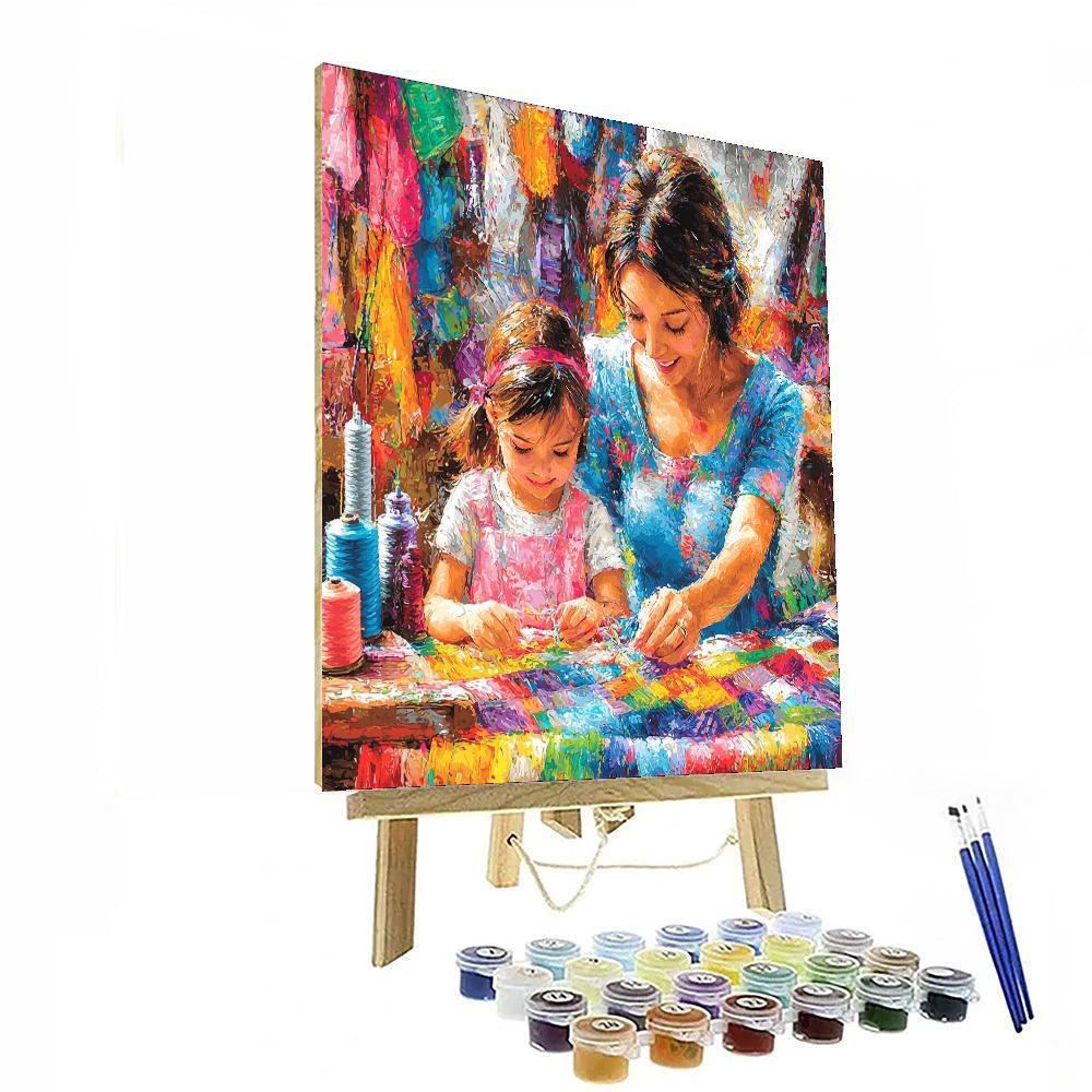 Stitching Love Together Paint By Color