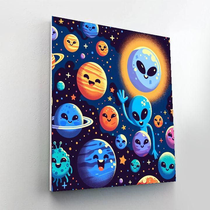 Galactic Galaxy Adventure Paint By Color