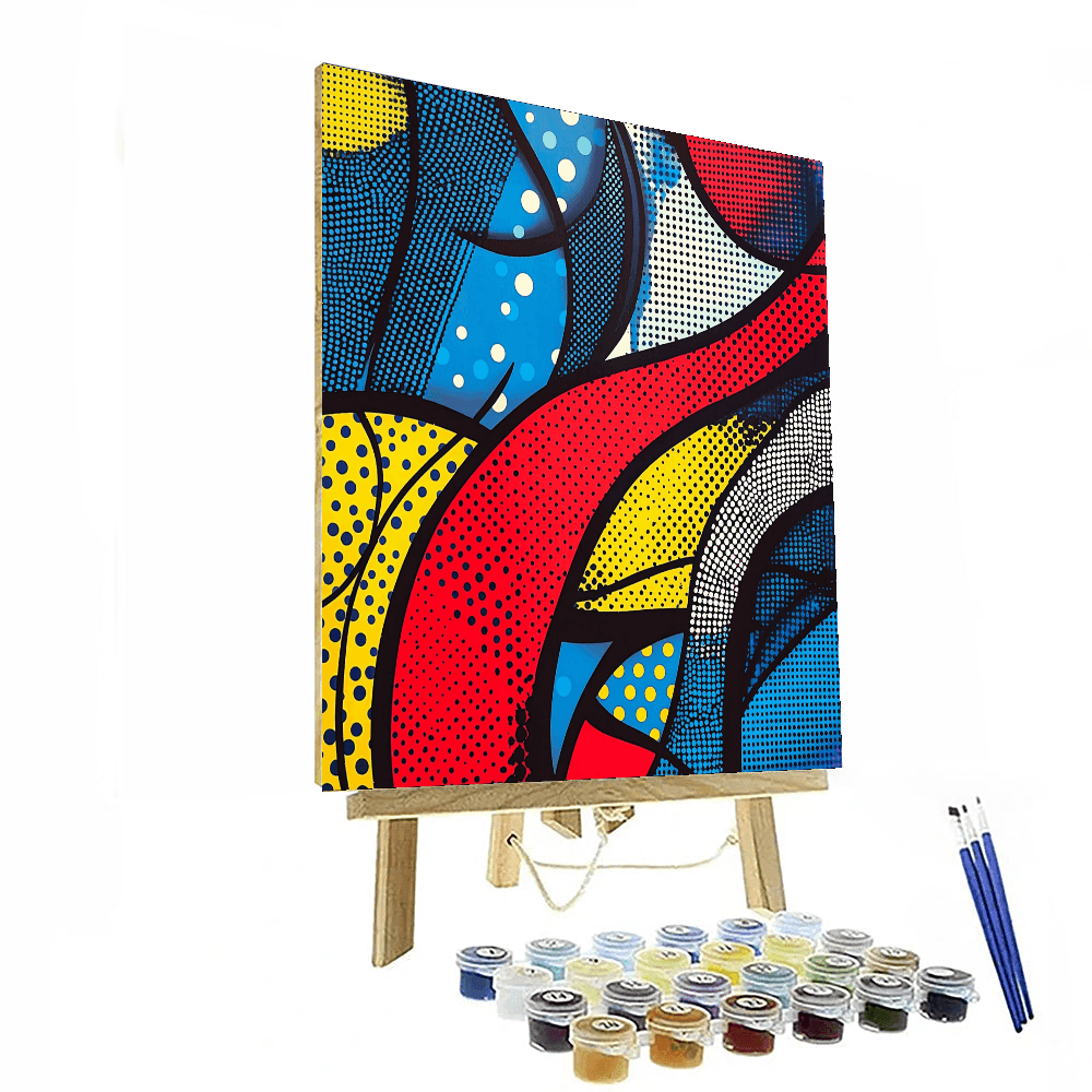 Roy Lichtenstein Inspired Patterned Expressions  Paint By Numbers