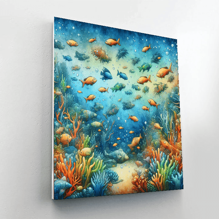 Mystical Underwater Adventure Number Painting