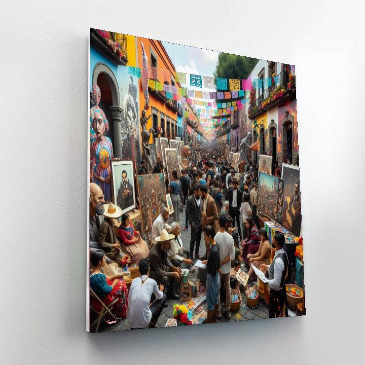 Frida Kahlo Festival Painting Number Kit