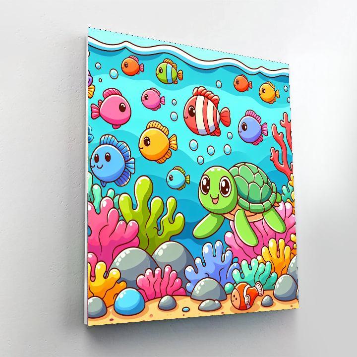 Exploring Underwater Wonders Numbered Painting Kits