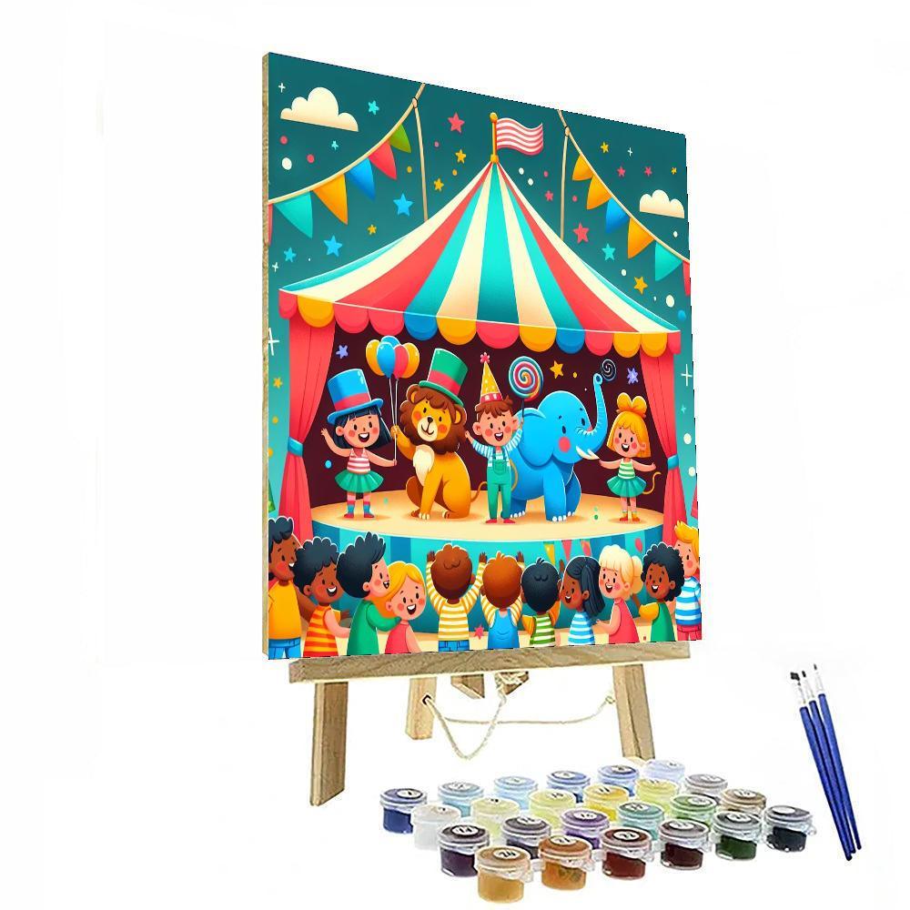 Cuddly Creature Circus Numbered Painting Kits