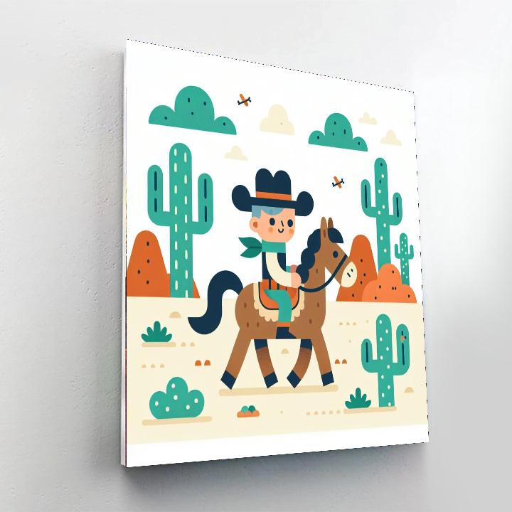 Cowboy Western Adventure Paint By Number