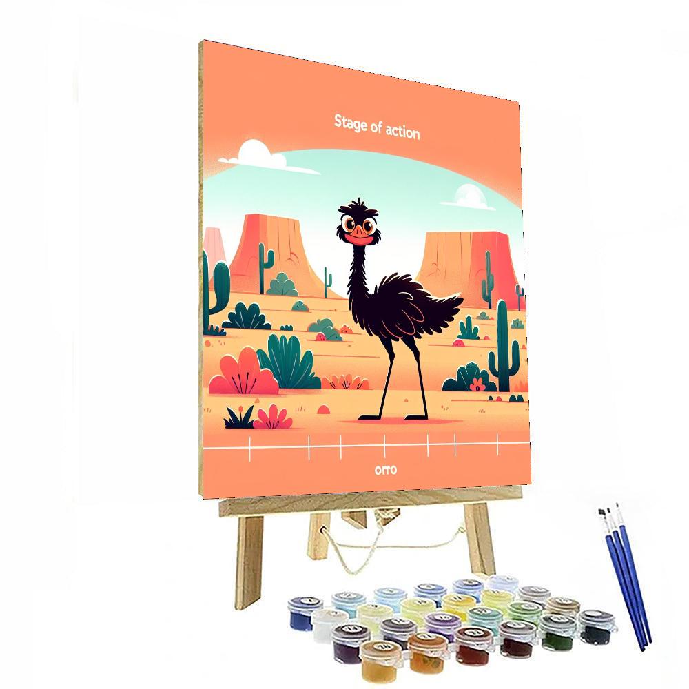 Enchanted Emu Paint By Numbers Art