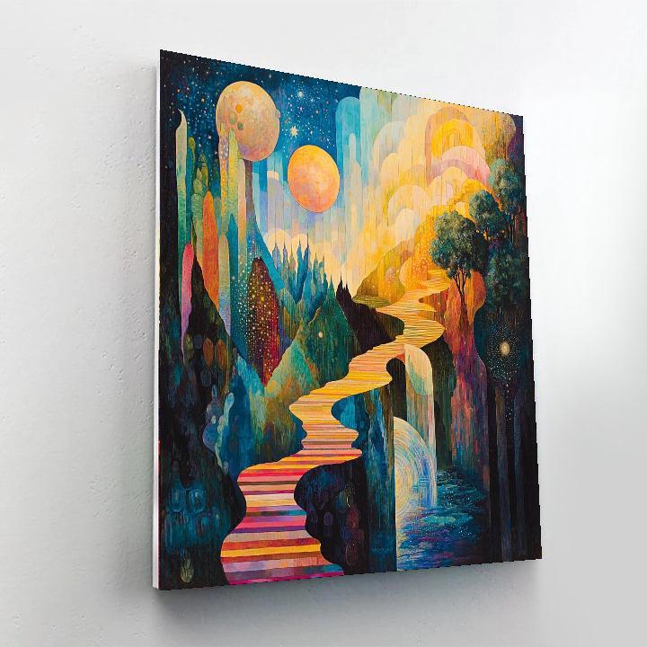 Max Ernst Inspired Illuminated Dreams  Paint By Numbers