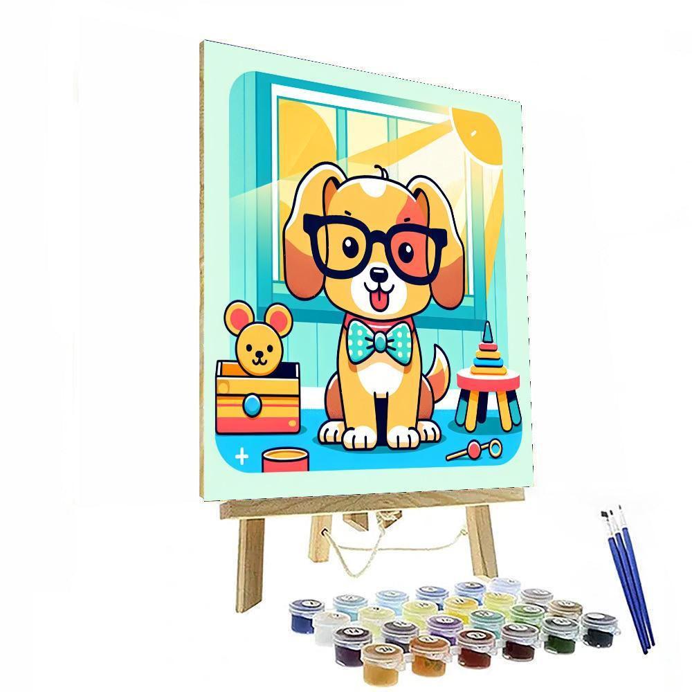 Dapper Dog Paint By Numbers Art