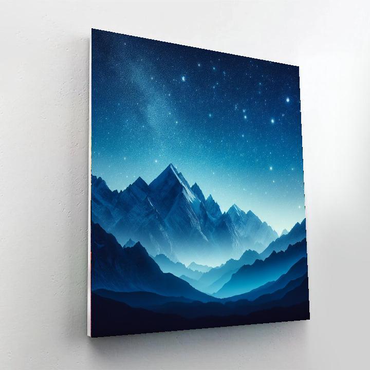 Starry Mountain Refuge Paint By Numbers Art