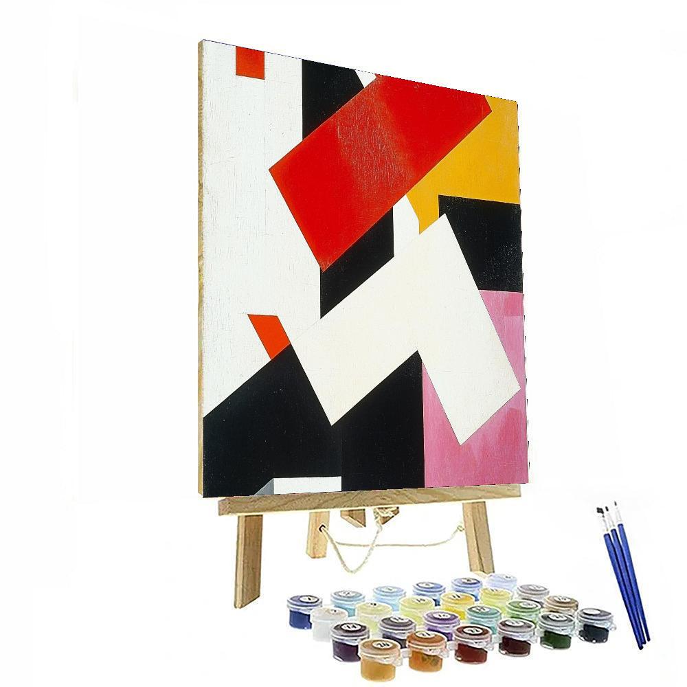 Kazimir Malevich Inspired Abstract Illumination  Paint By Color