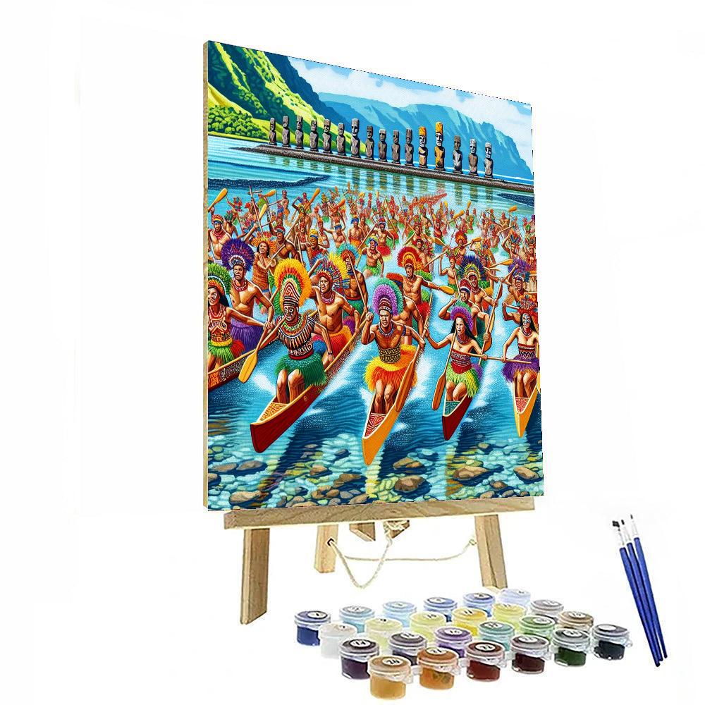 Easter Island Tapati Festival - Chile DIY Paint By Numbers