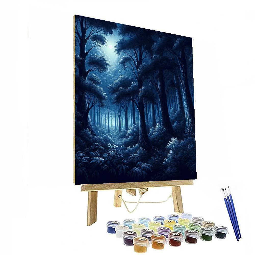 Nocturnal Woodland Magic Paint By Numbers