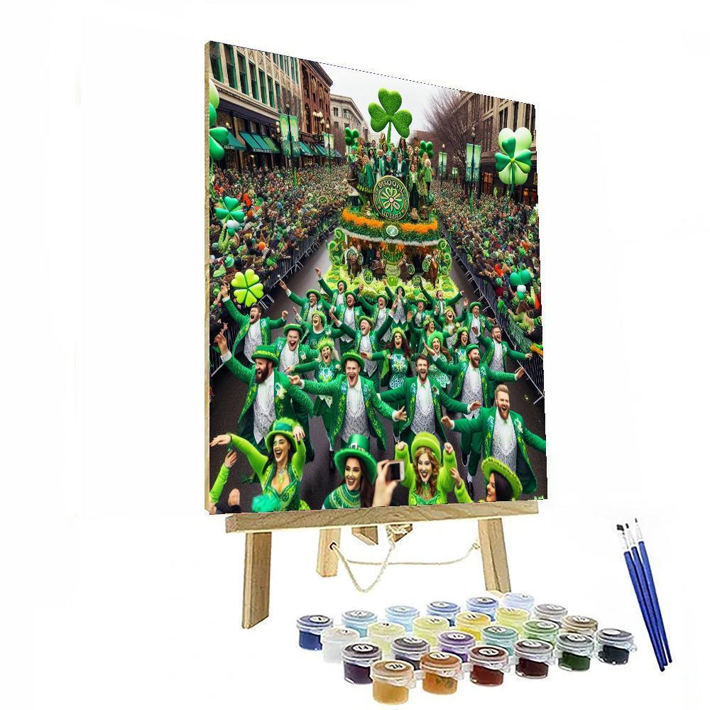 St. Patrick's Day Festival Number Painting