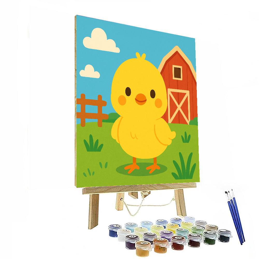 Charming Chick's Farmyard DIY Paint By Numbers