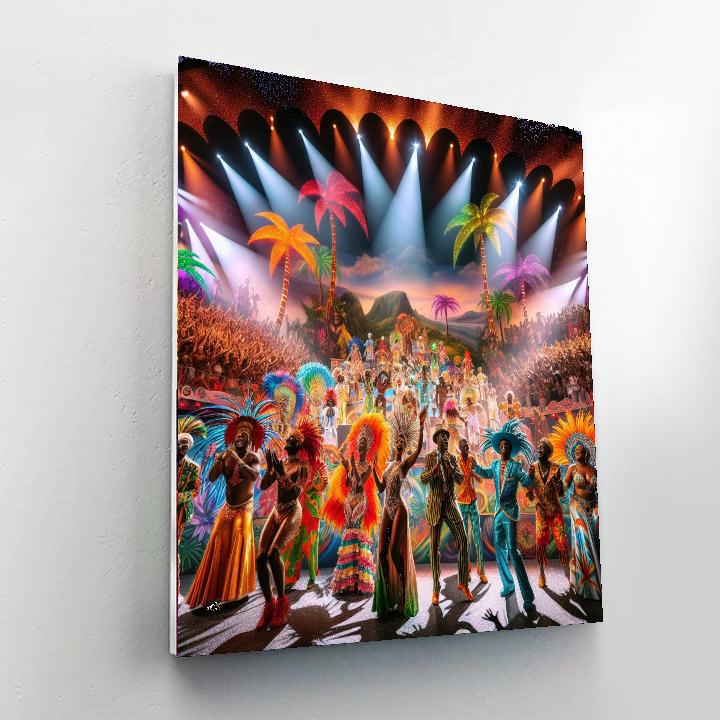 Calypso Festival - Trinidad And Tobago Number Painting