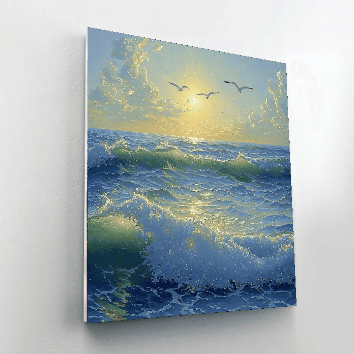 Claude Monet Inspired Oceanic Whispers Paint By Numbers Kits