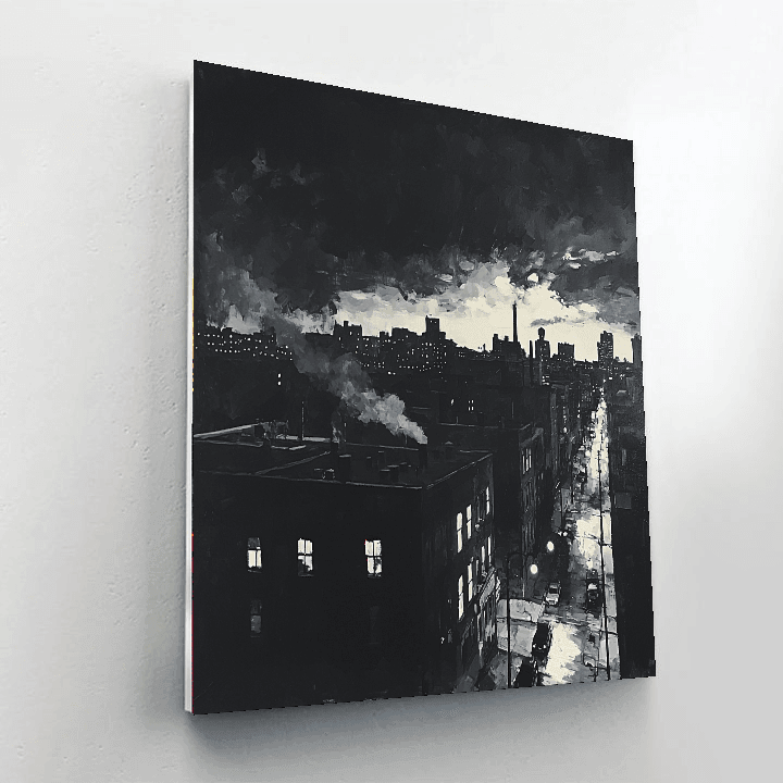 Edward Hopper Inspired City Noir  Painting By Numbers Kit