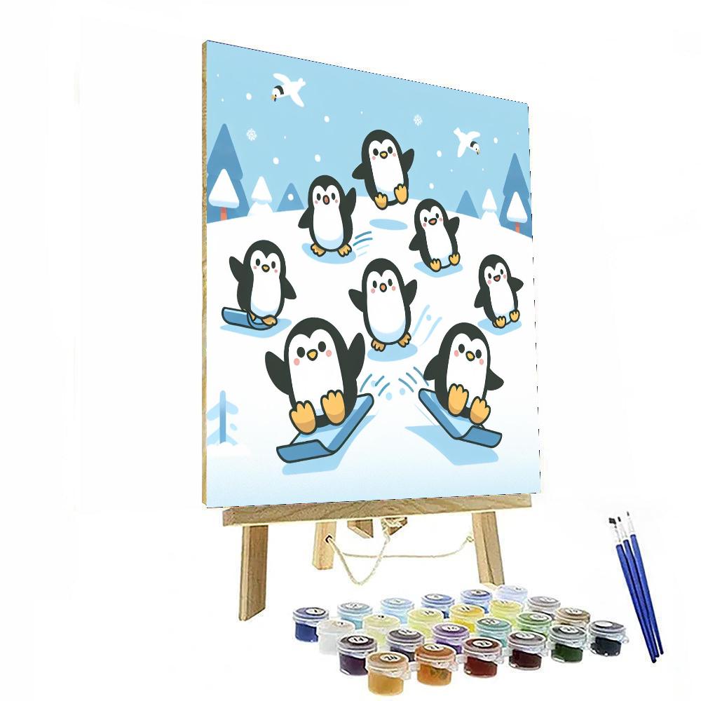 Polar Penguin Party Paint By Color
