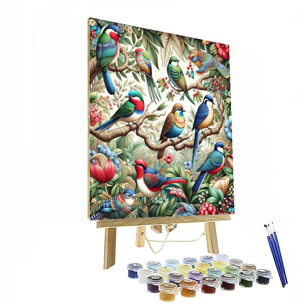 Charming Birds Painting By Numbers Kit