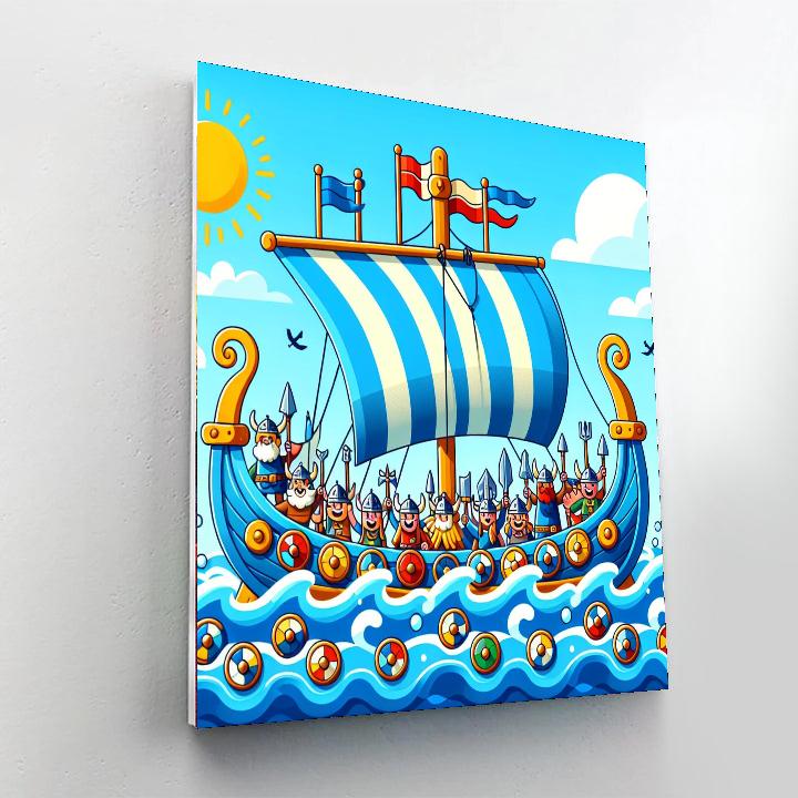 Vibrant Viking Voyage Paint By Color