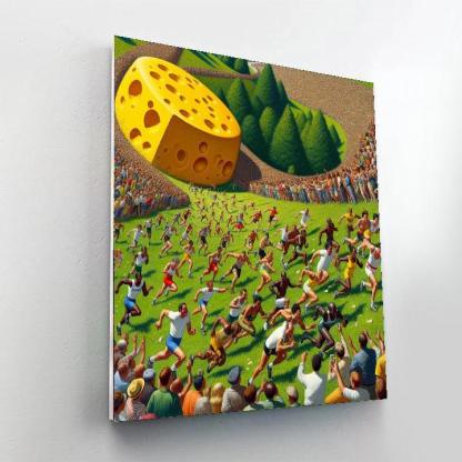 Cheese Rolling Festival - Gloucestershire Numbered Painting Kits