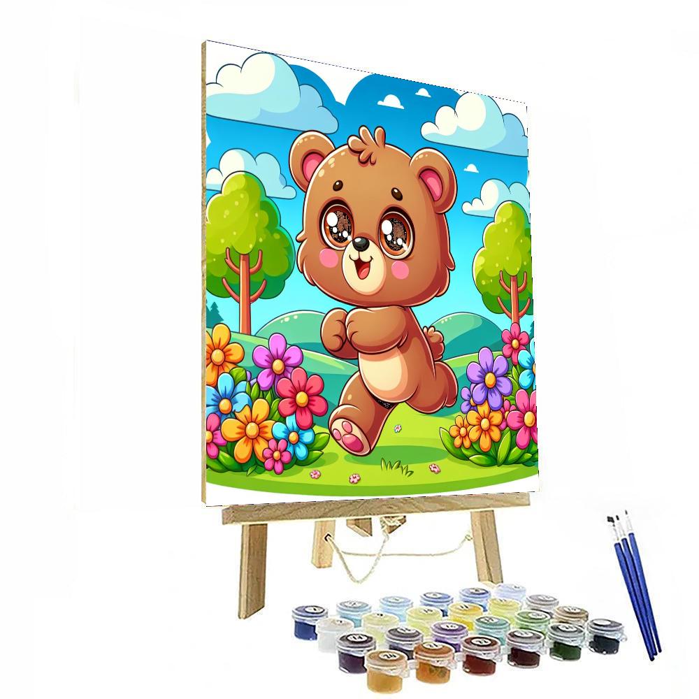 Cuddly Baby Bear Numbered Painting Kits