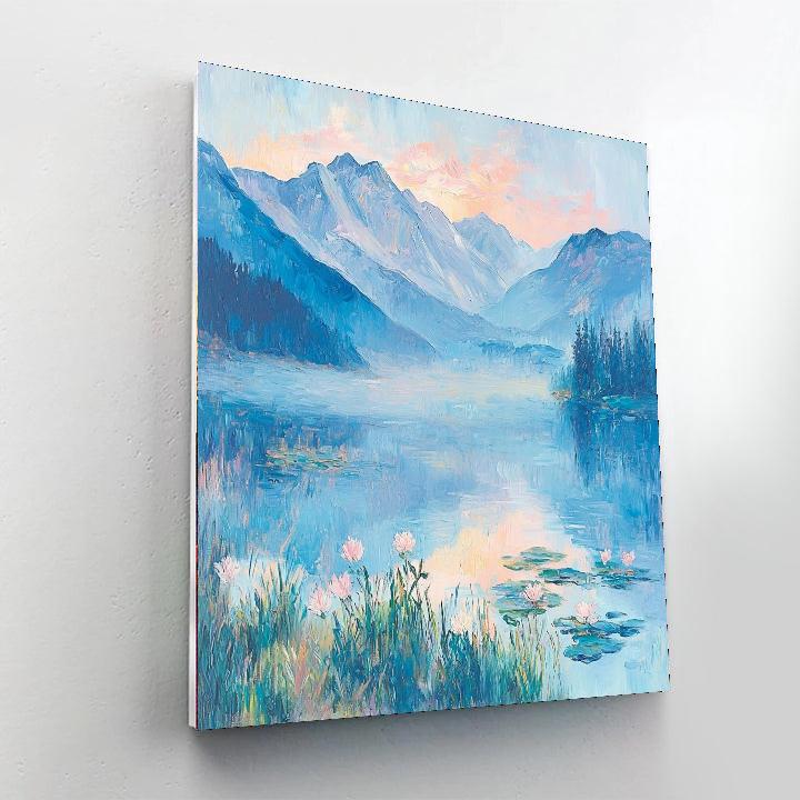 Claude Monet Inspired Monet's Misty Mountain Morning  Paint By Number