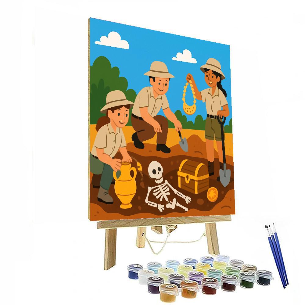 Adventurous Archeology Painting By Numbers Kit