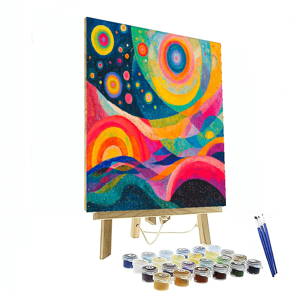 Wassily Kandinsky Inspired Abstract Celestial Vision  Paint By Numbers Kits