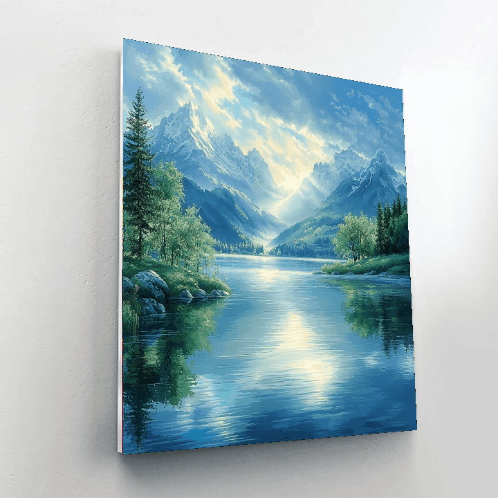Thomas Kinkade Inspired Reflections Of Peace  Paint By Numbers Kits