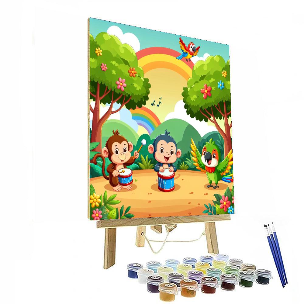 Charming Jungle Jam DIY Paint By Numbers