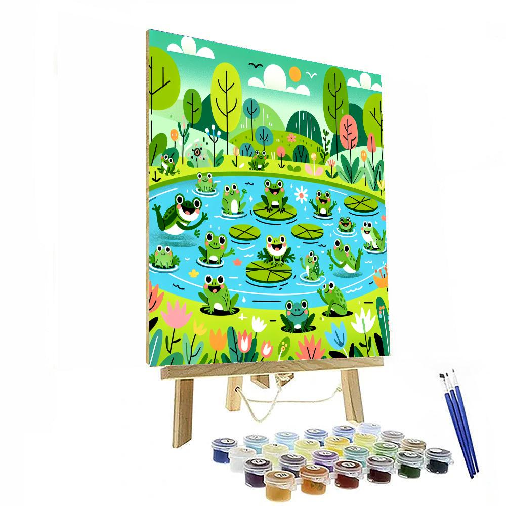 Frog Pond Frolic Numbered Painting Kits