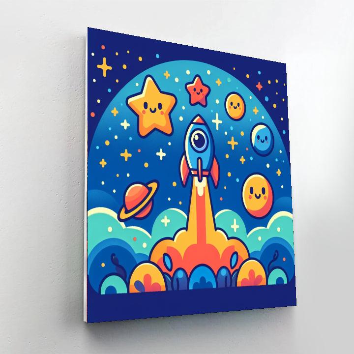 Mysterious Space Voyage Numbered Painting Kits