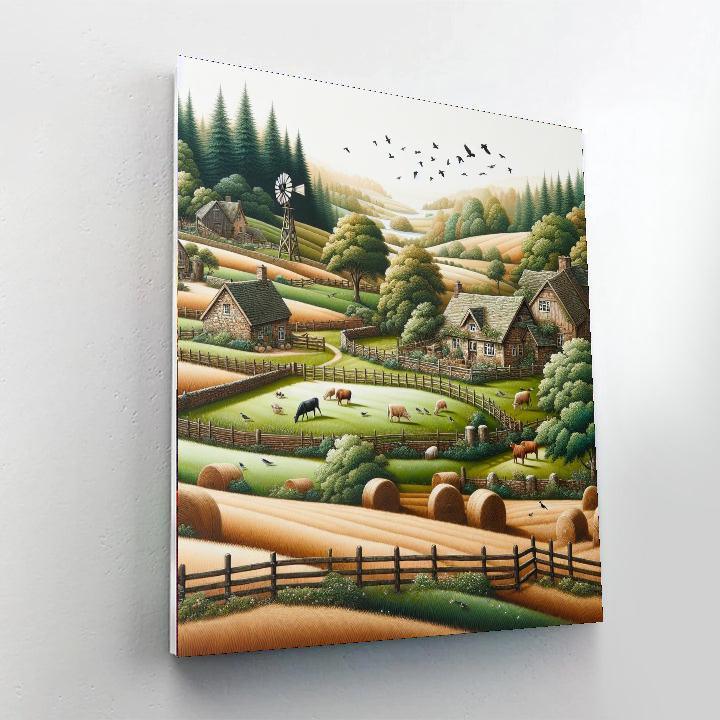 Pastoral Country Charm Paint By Number